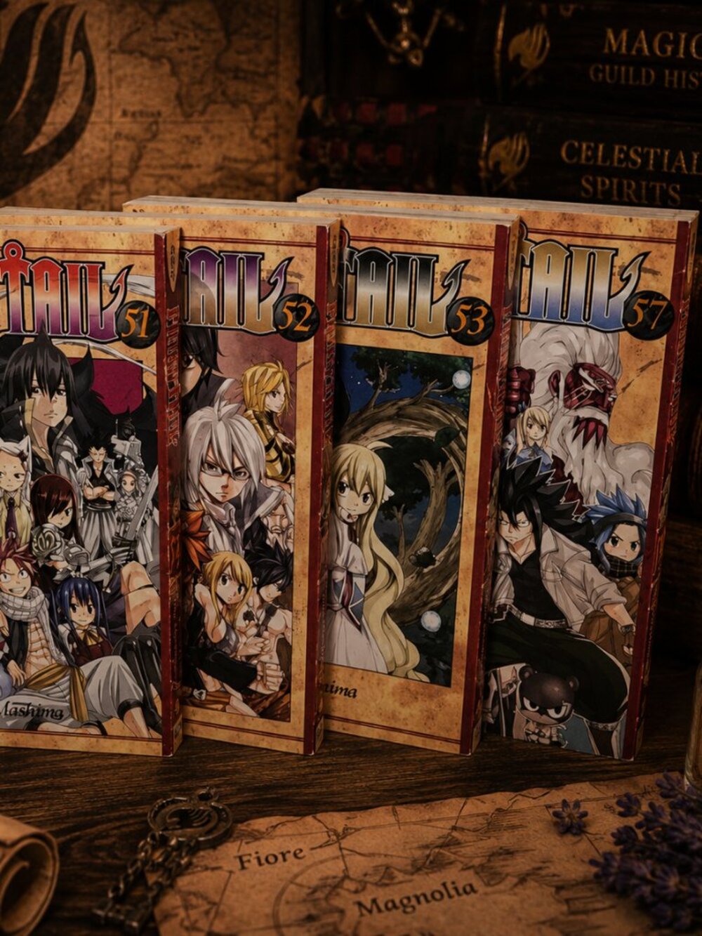 Fairy Tail Manga Volumes 51, 52, 53, 57 -